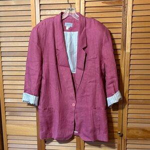 Vintage Coldwater Creek Rose Blazer w/ shoulder pads